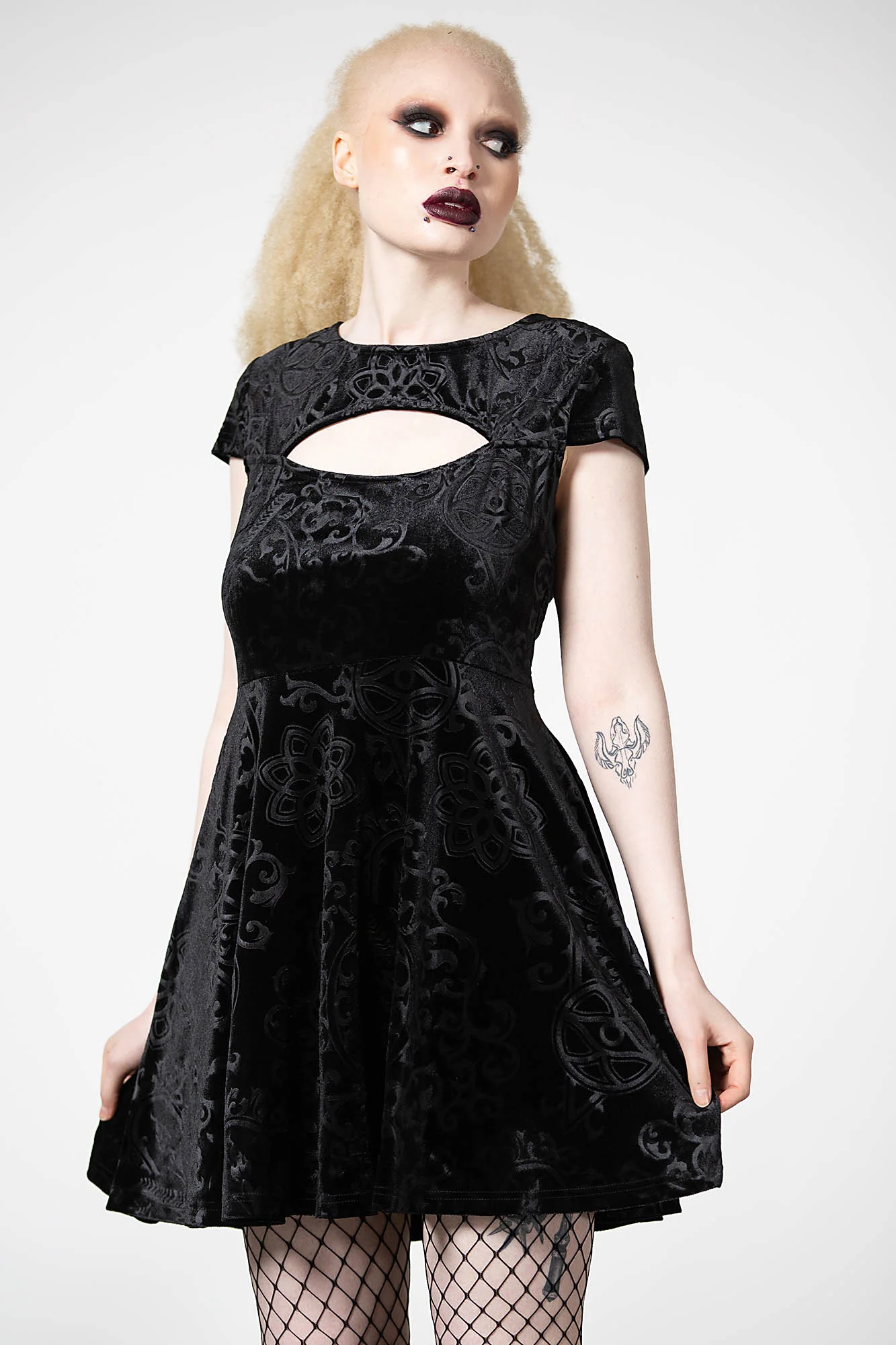 Blasphemia Keyhole Skater Dress - Image 2