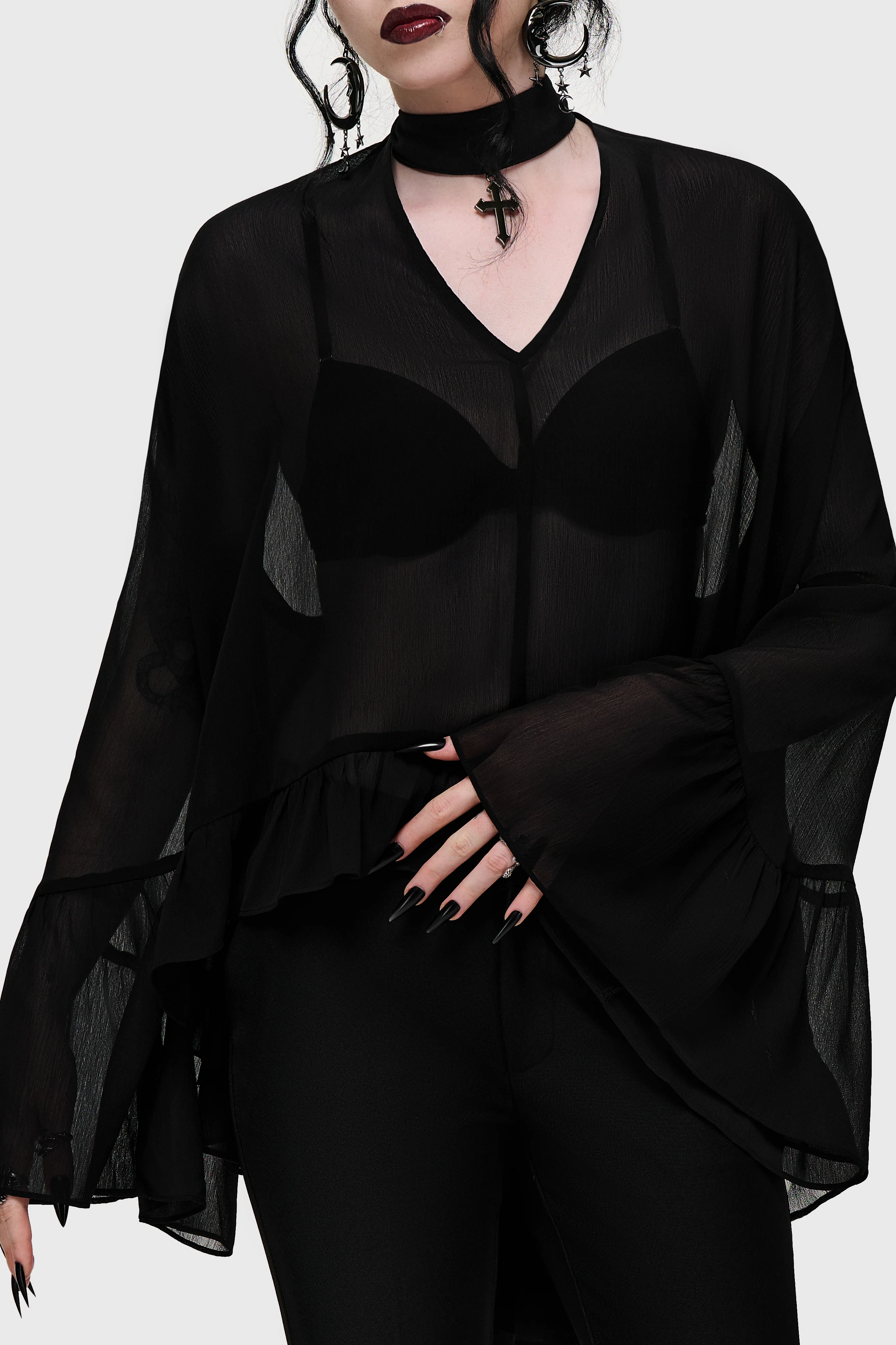 Cathedral Garden Chiffon Blouse - Image 5