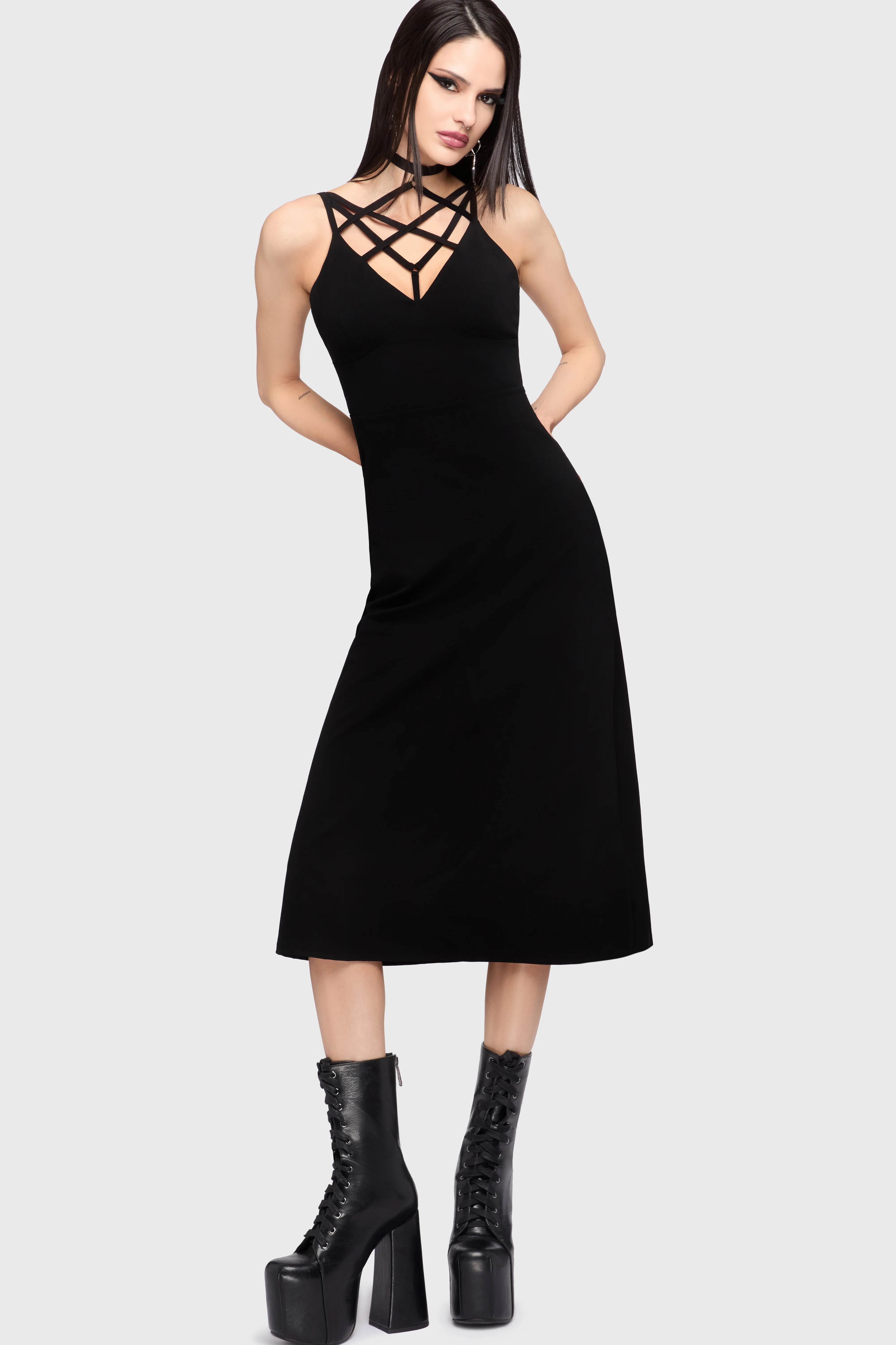 Chapel Blessing Strap Midi Dress - Image 3