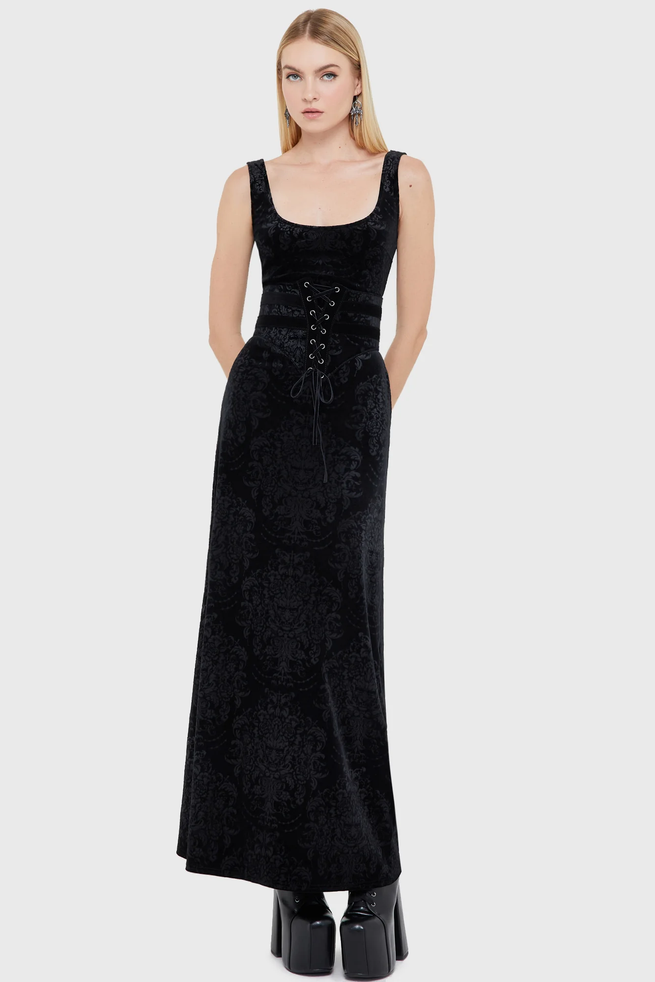 Crimson Fiend Maxi Dress