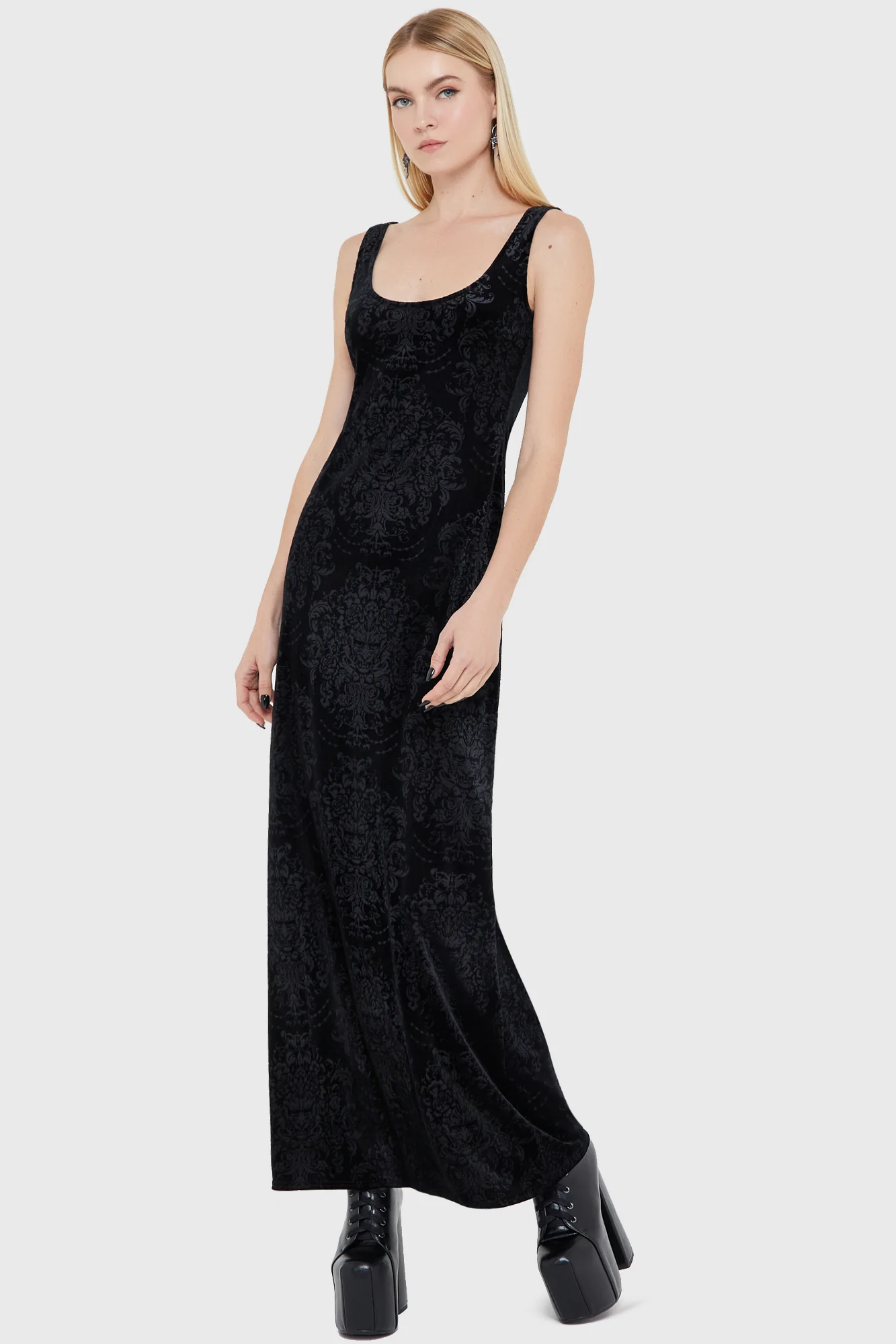 Crimson Fiend Maxi Dress - Image 4