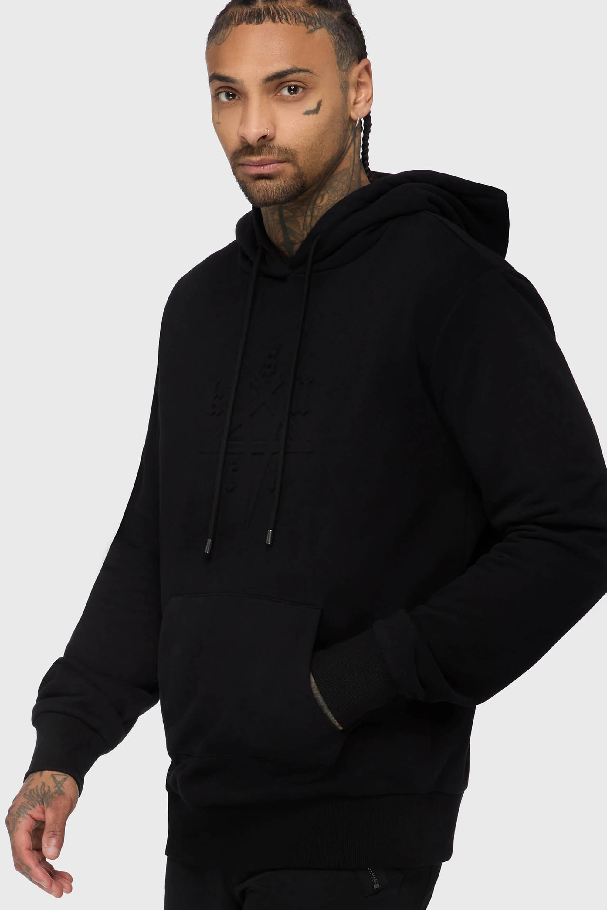 Crypt Threads Embossed Hoodie - Image 2