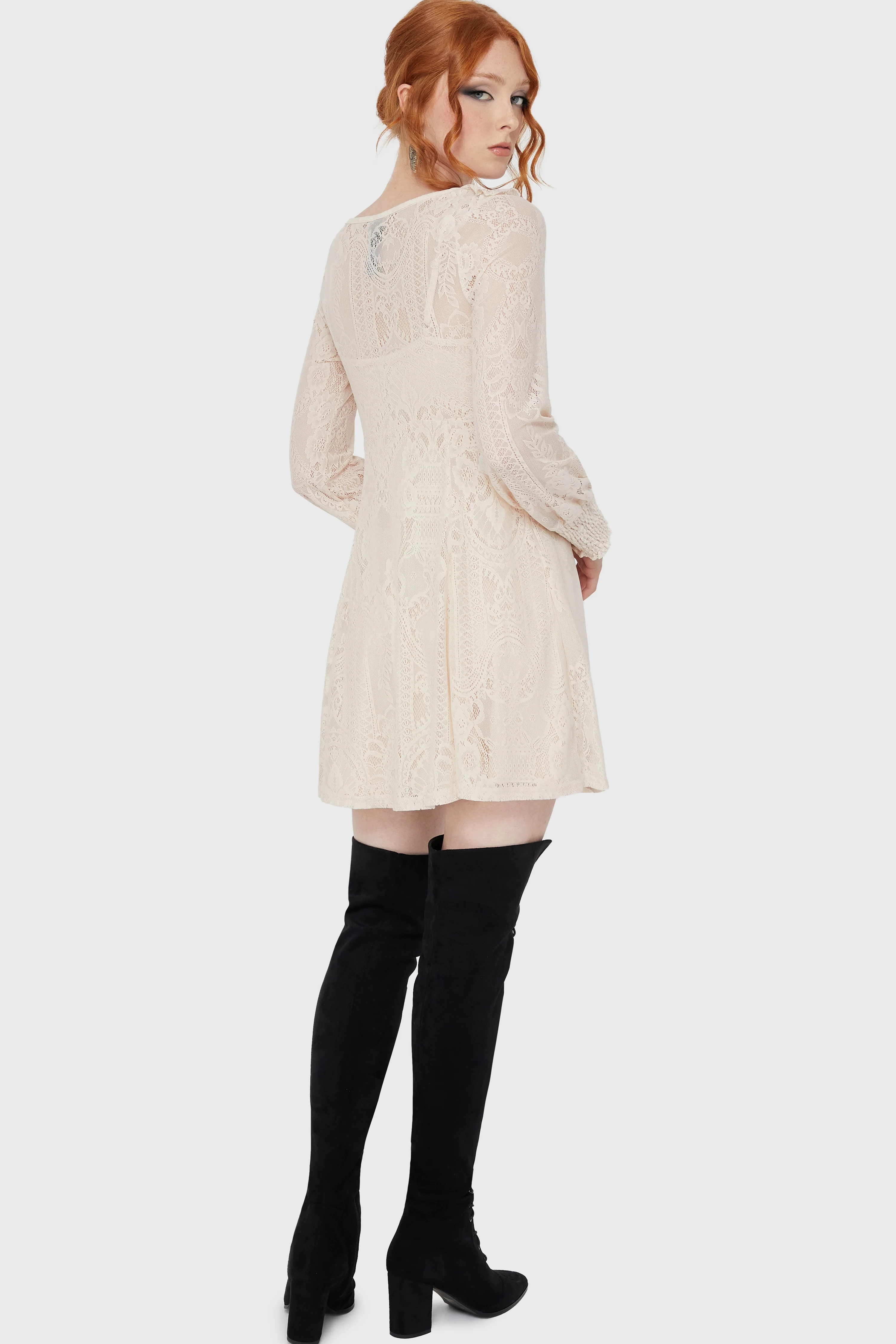 Cybele Lace Dress [Ivory] - Image 5