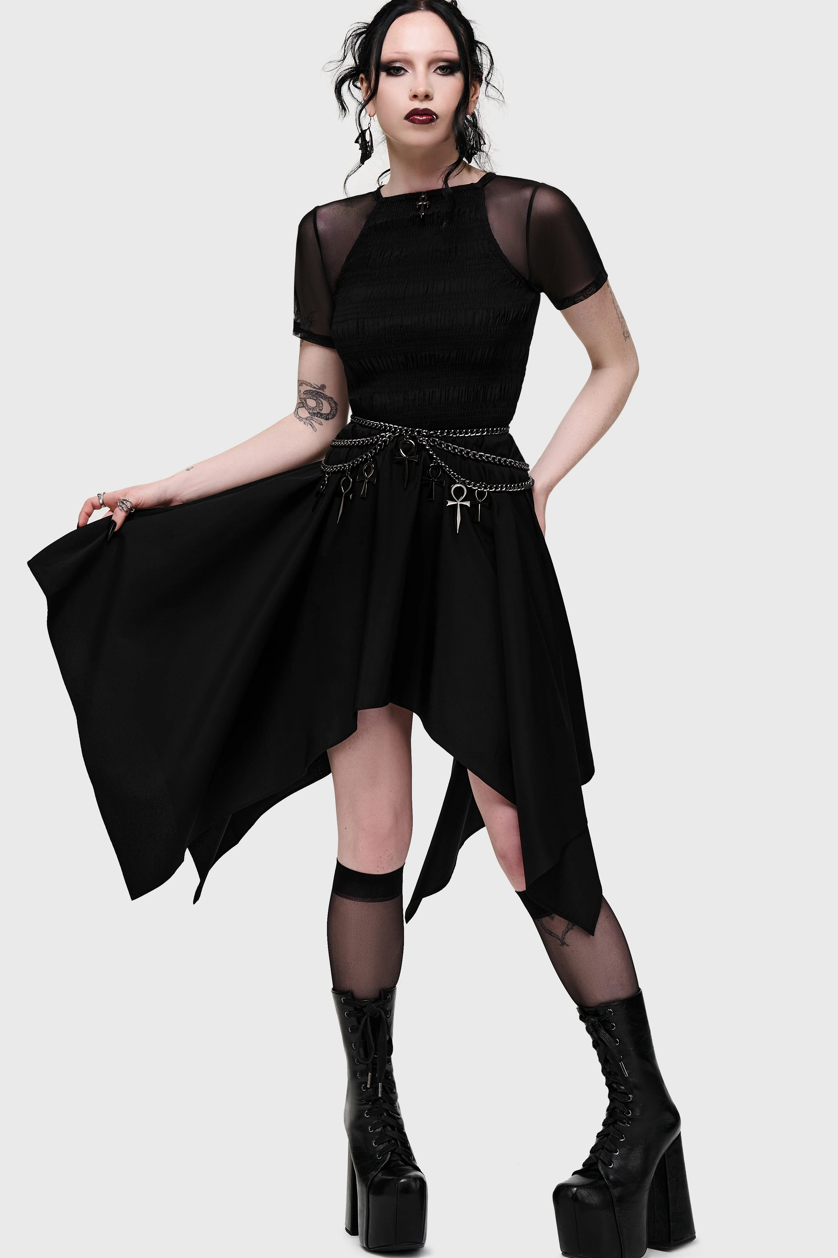 Dark Wings Midi Dress - Image 3