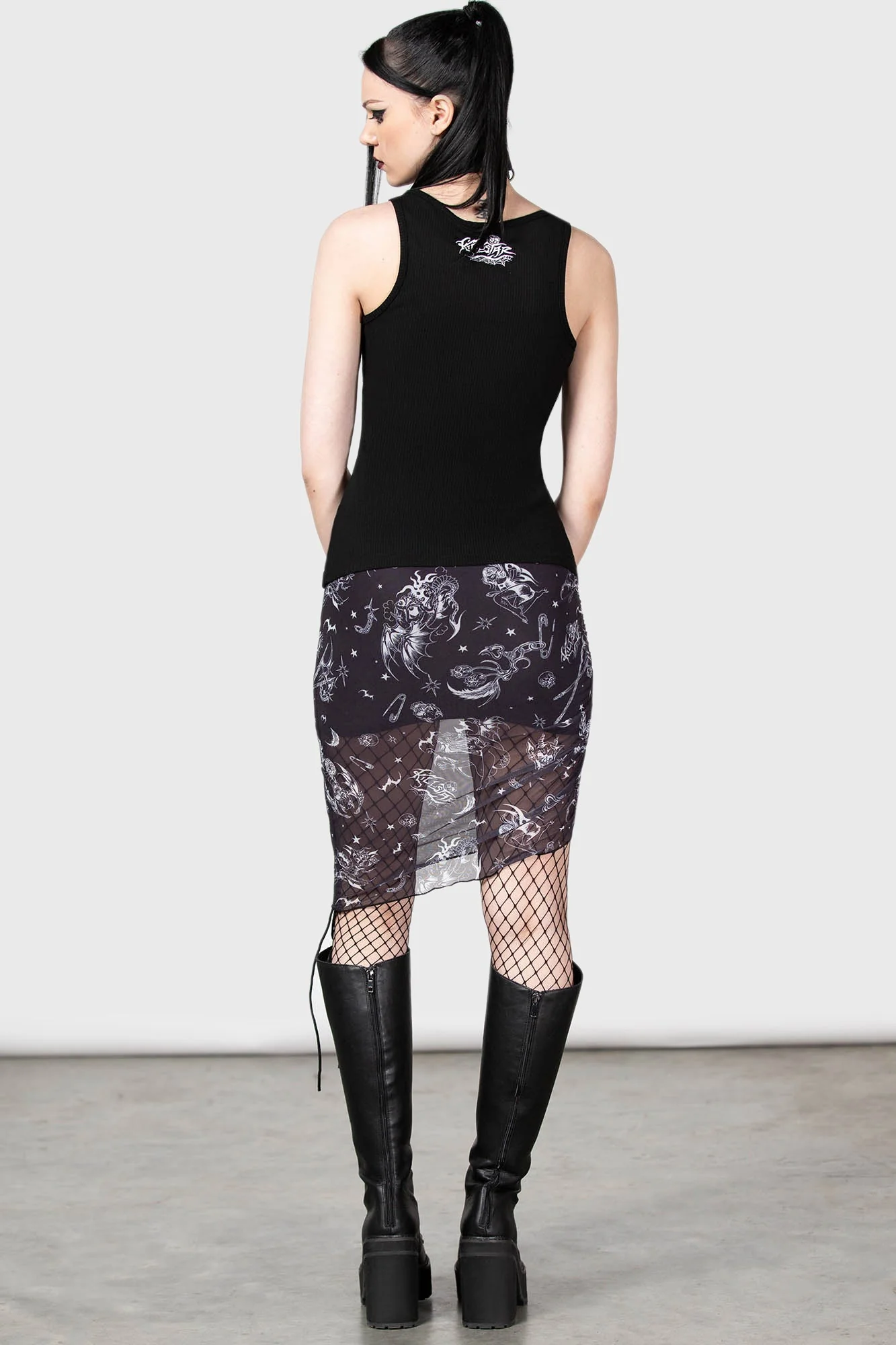 Dazed Skull Mini Skirt - Image 4