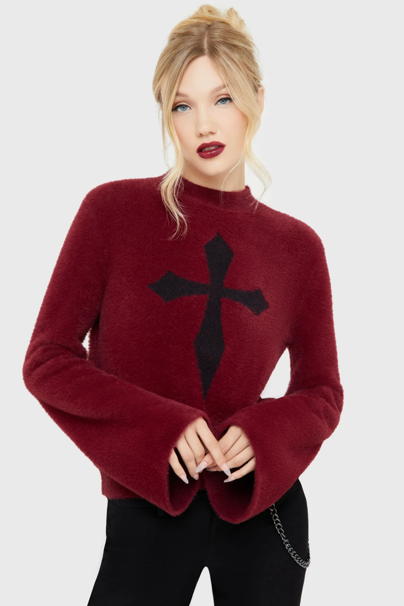Dead Romantic Sweater [RED/BLACK] - Image 3
