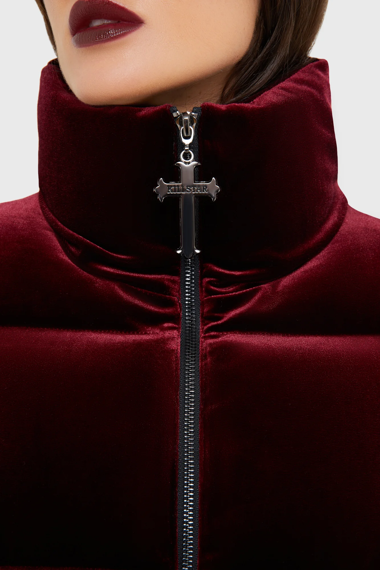 Deadliest Nightvelvet Puffer Coat [RED] - Image 3