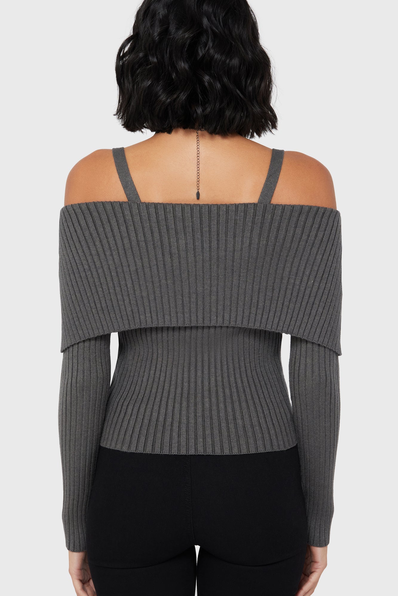 Dusk Empress Knit Top [Grey] - Image 3