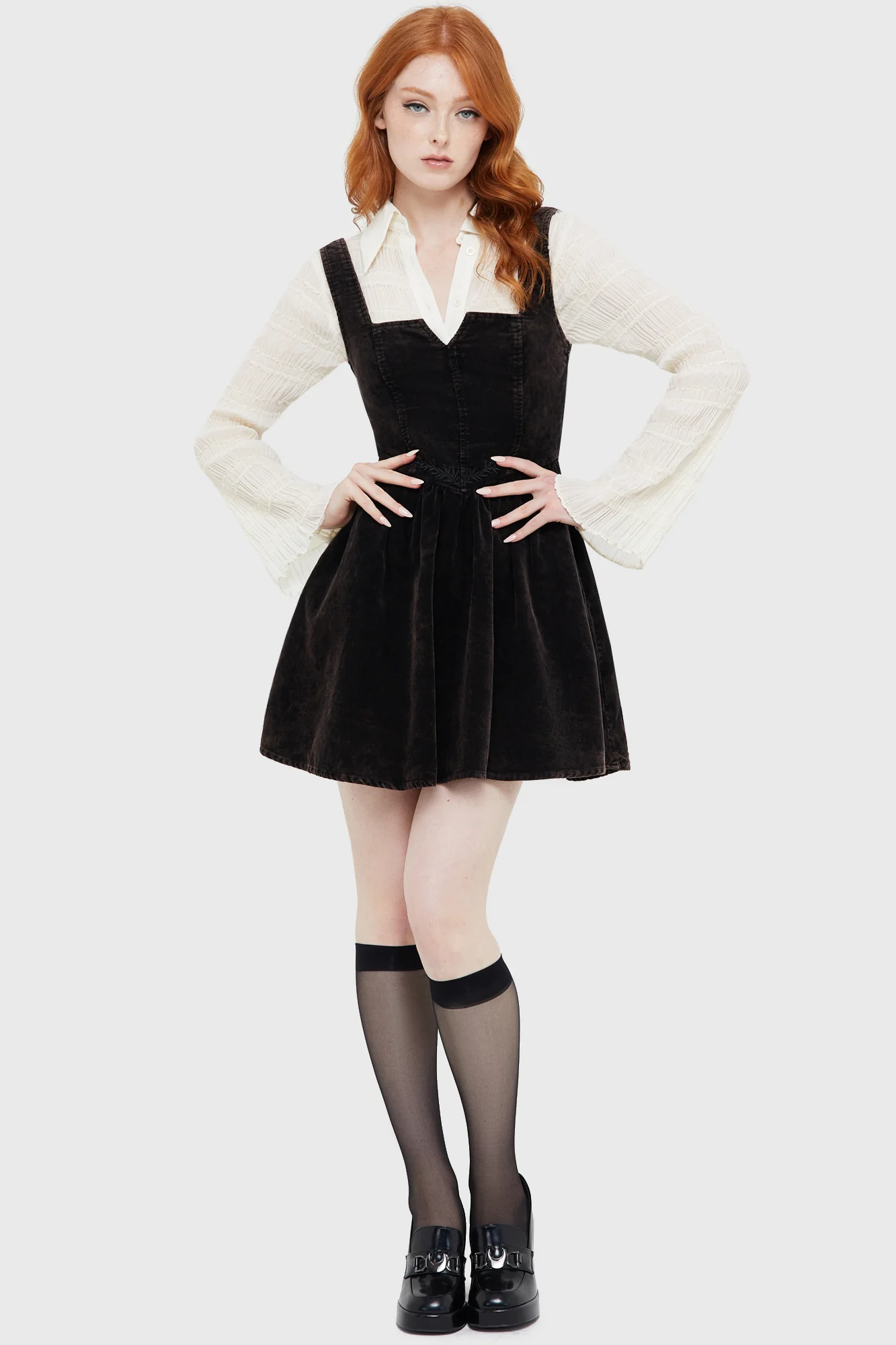 Elderroot Mini Dress [BROWN] - Image 5