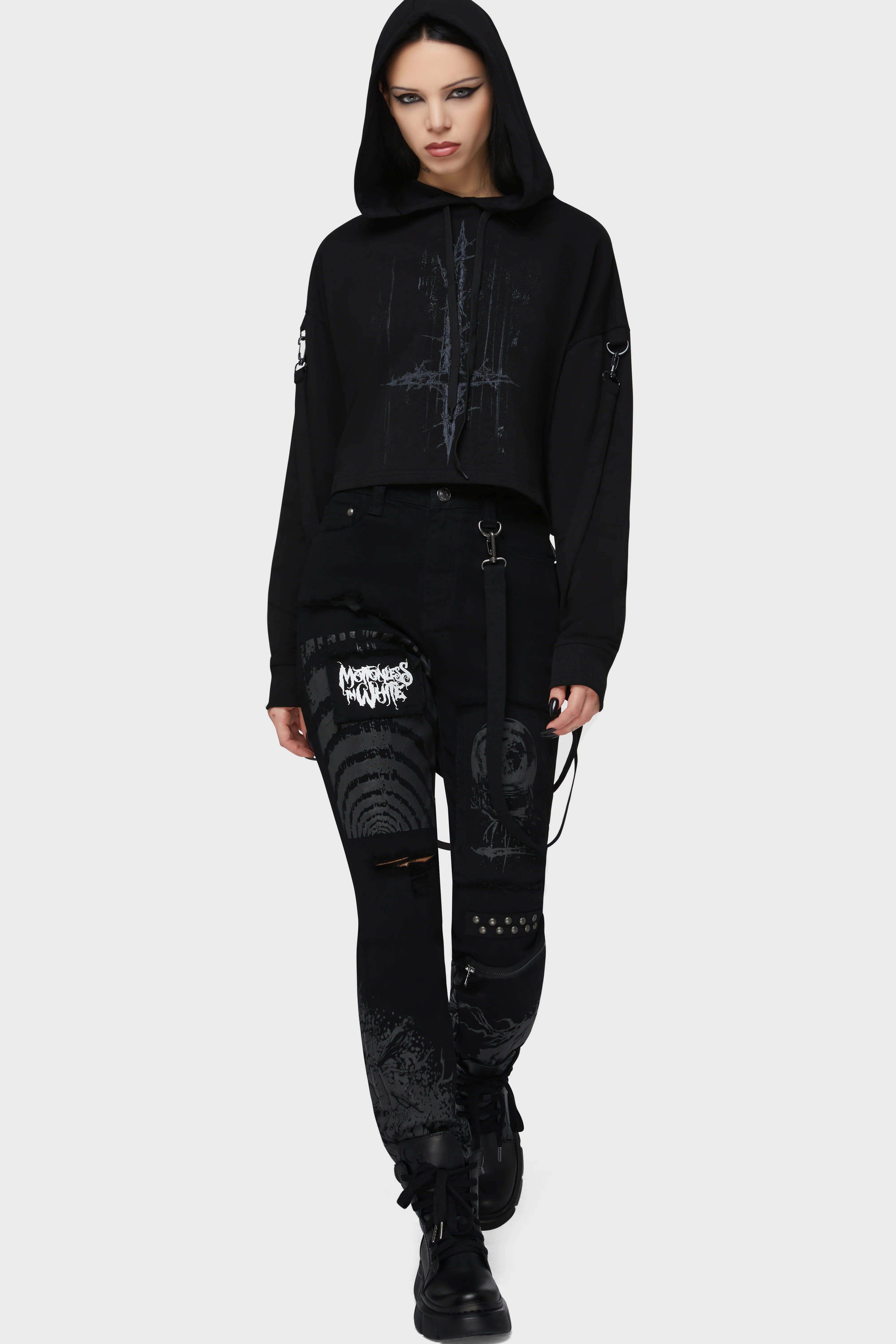 Final Dictvm Crop Hoodie - Image 2