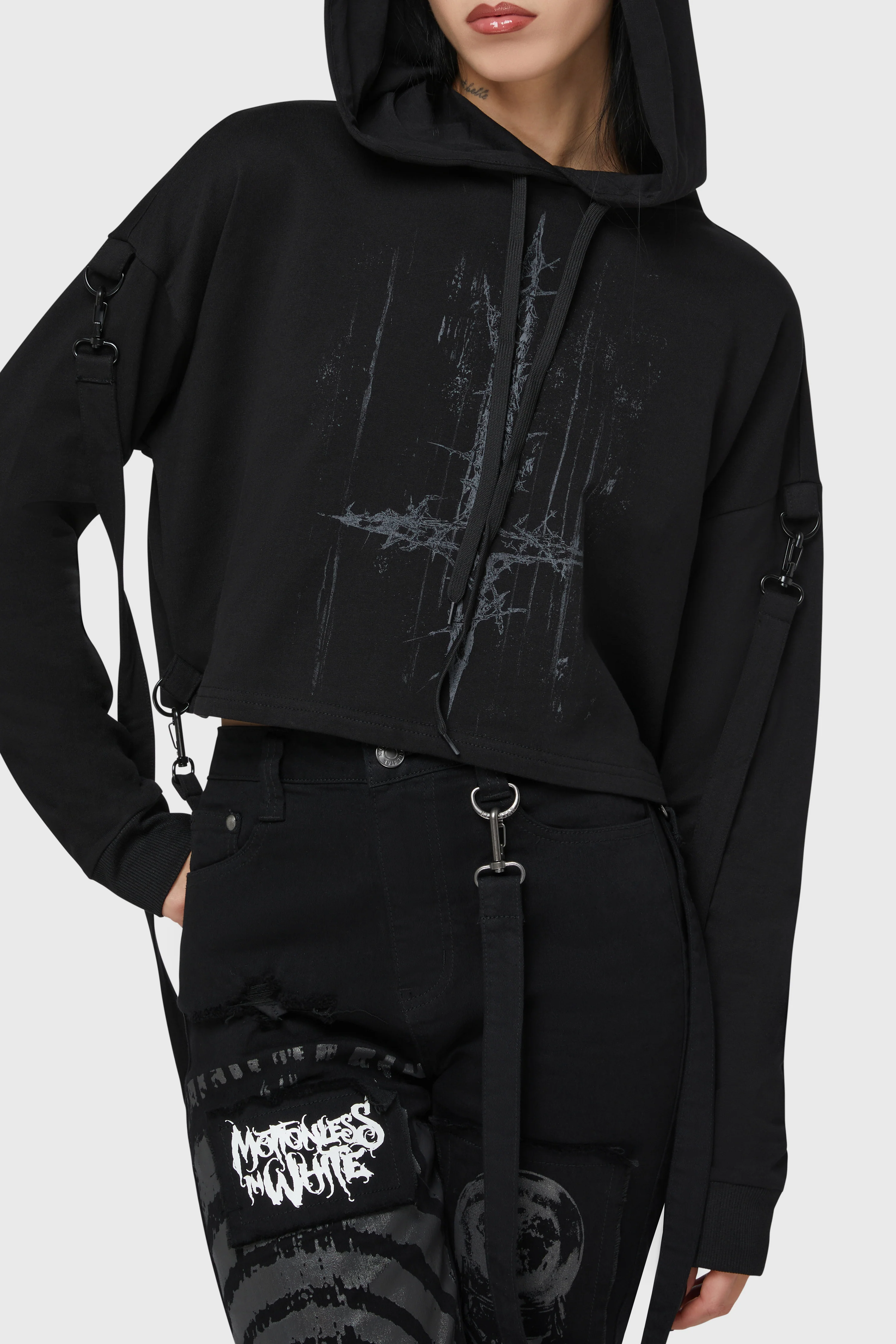 Final Dictvm Crop Hoodie - Image 3