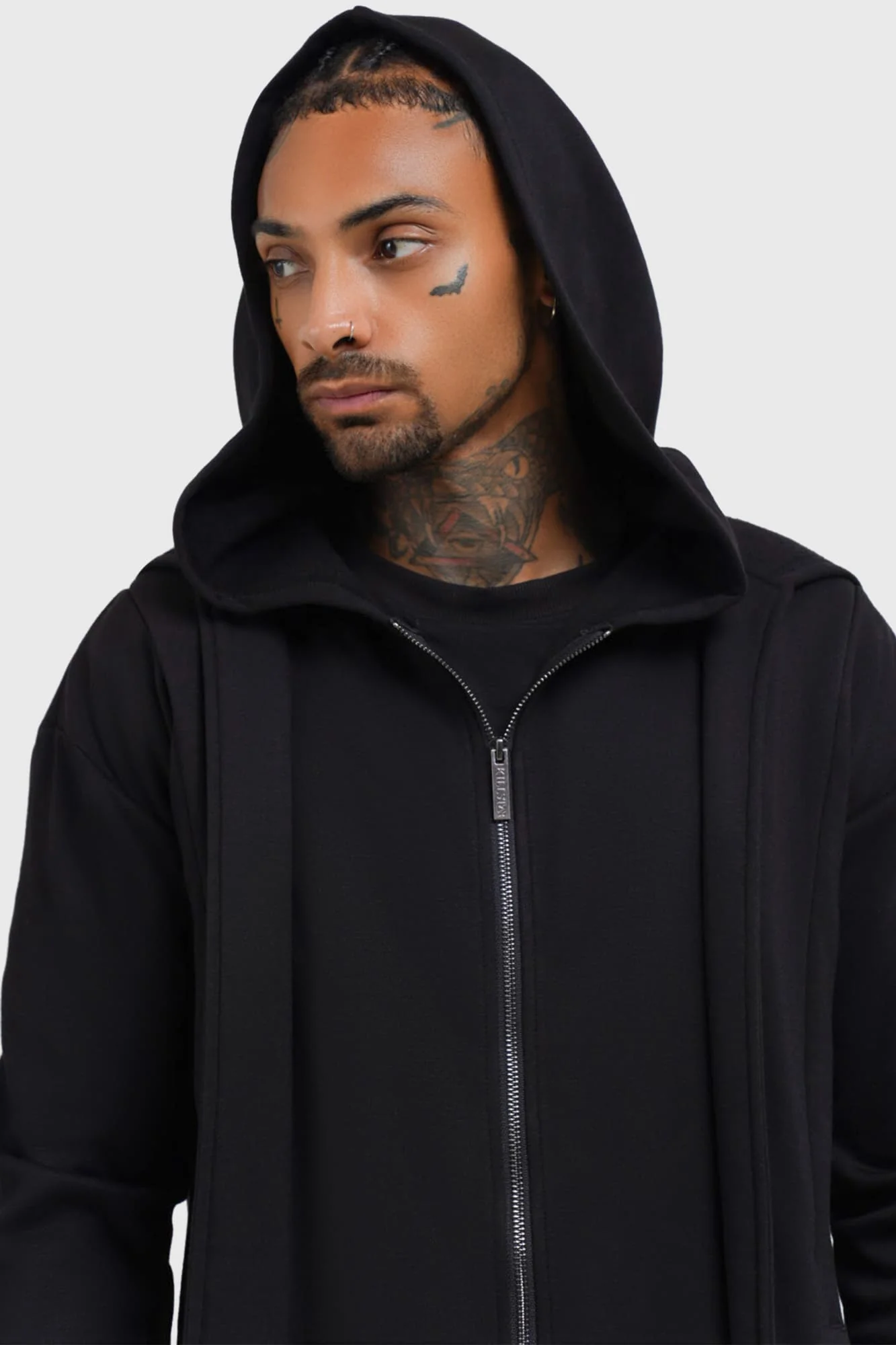 Hardcoded Poetry Longline Hoodie - Image 2