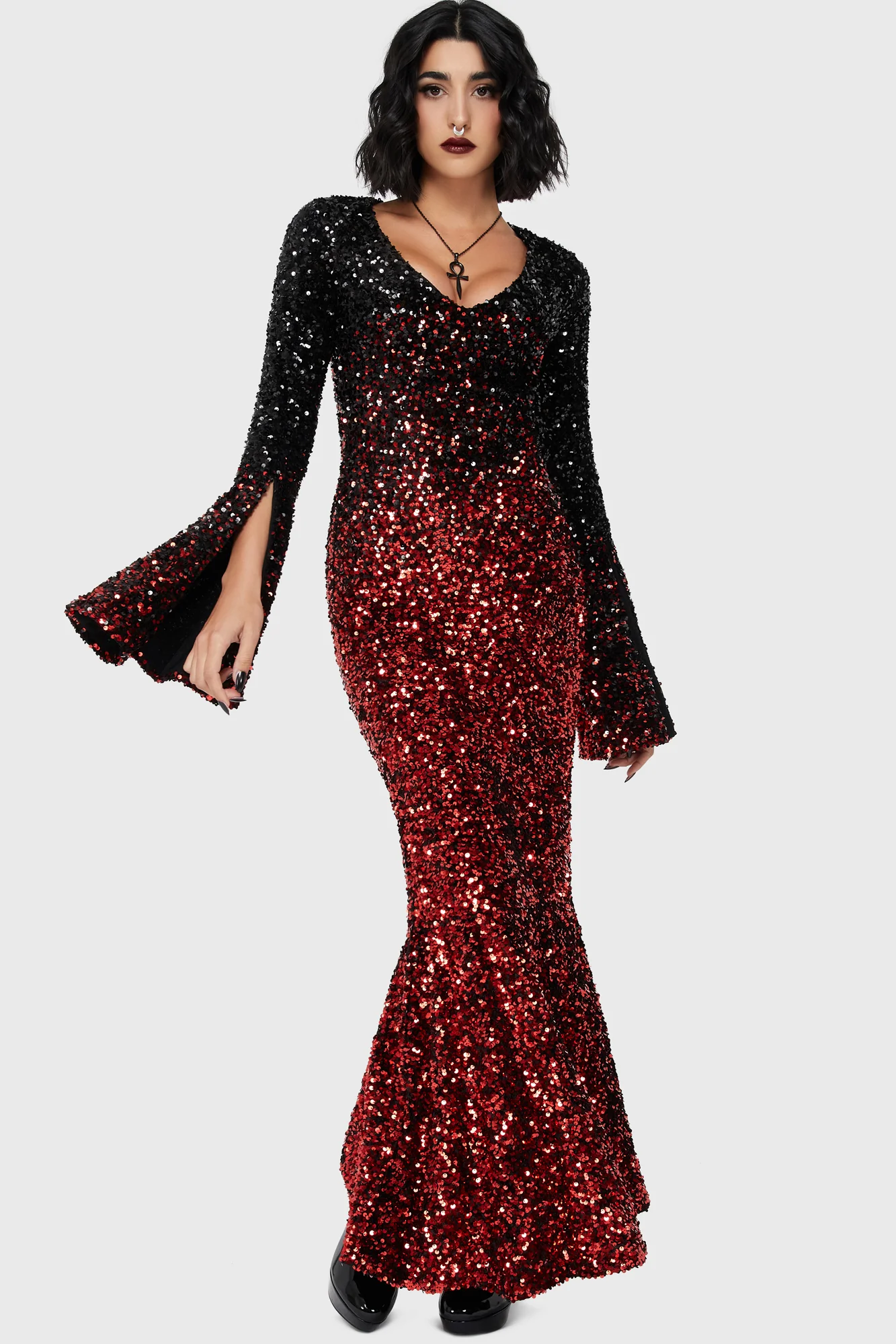 Hexemore Sequin Maxi Dress - Image 5