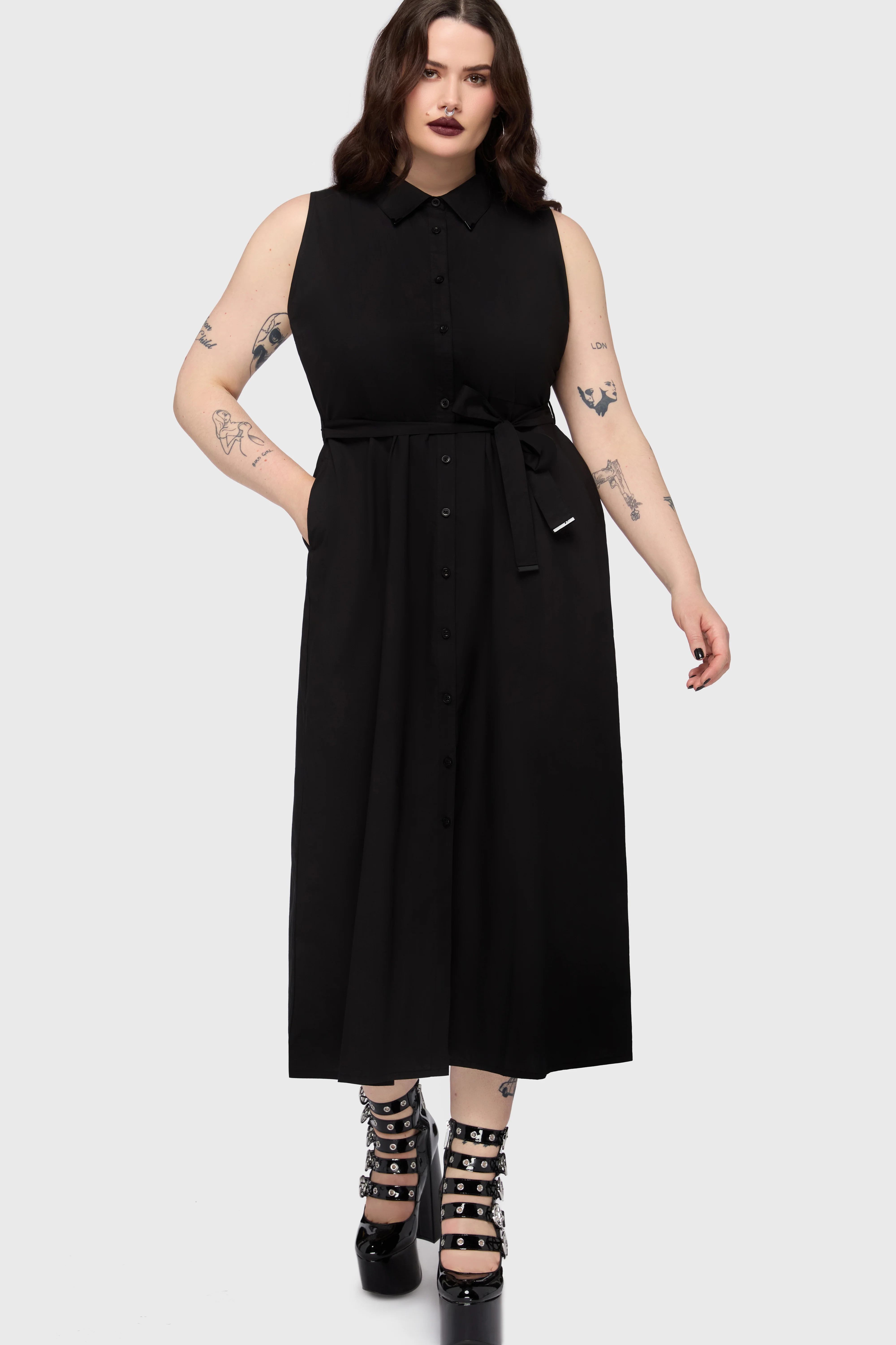 Kihilist Obsidienne Shirt Dress - Image 5