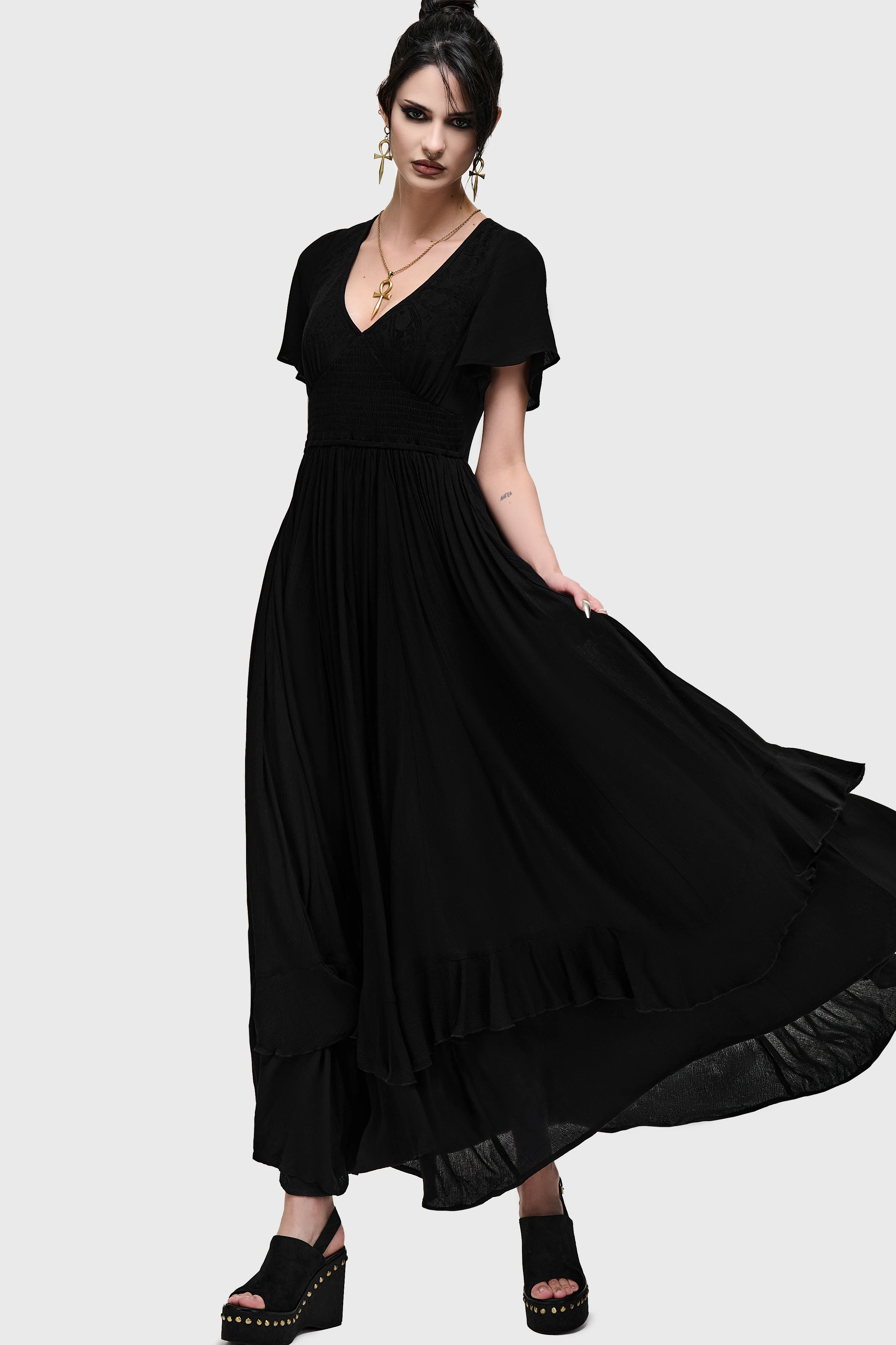 Lilith Of The Night Maxi Dress - Image 3