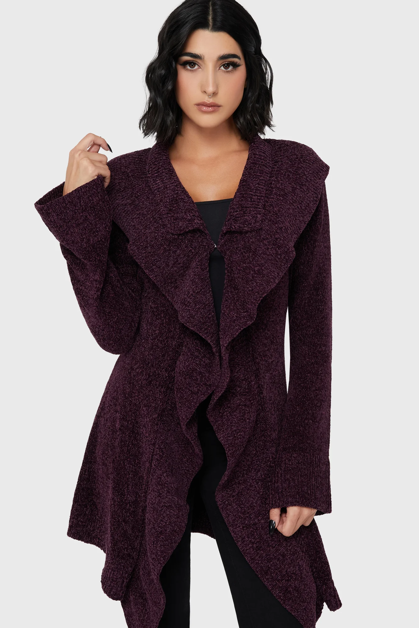 Lunar Owl Cardigan [Purple] - Image 2