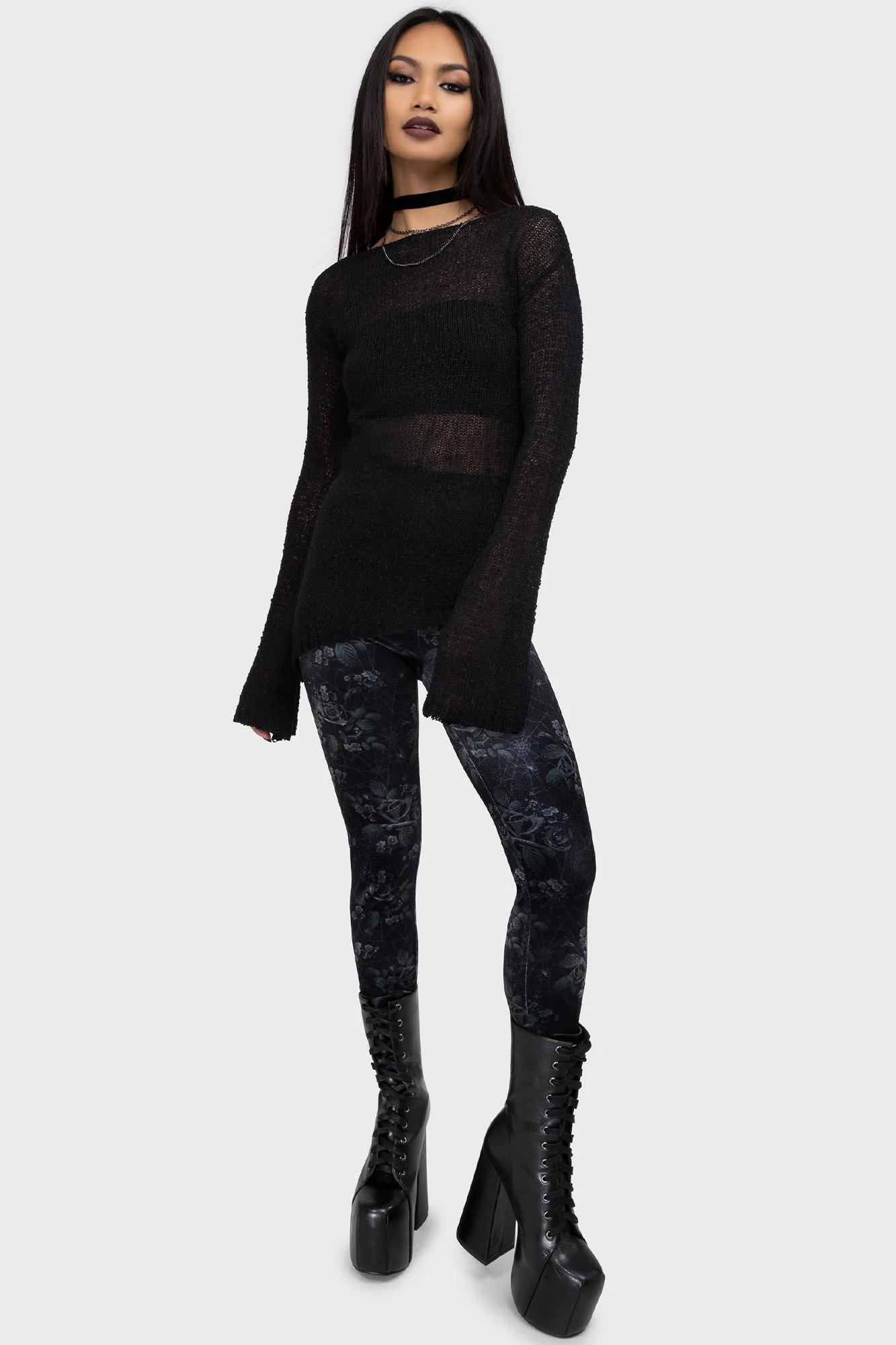 Midnight Rose Leggings