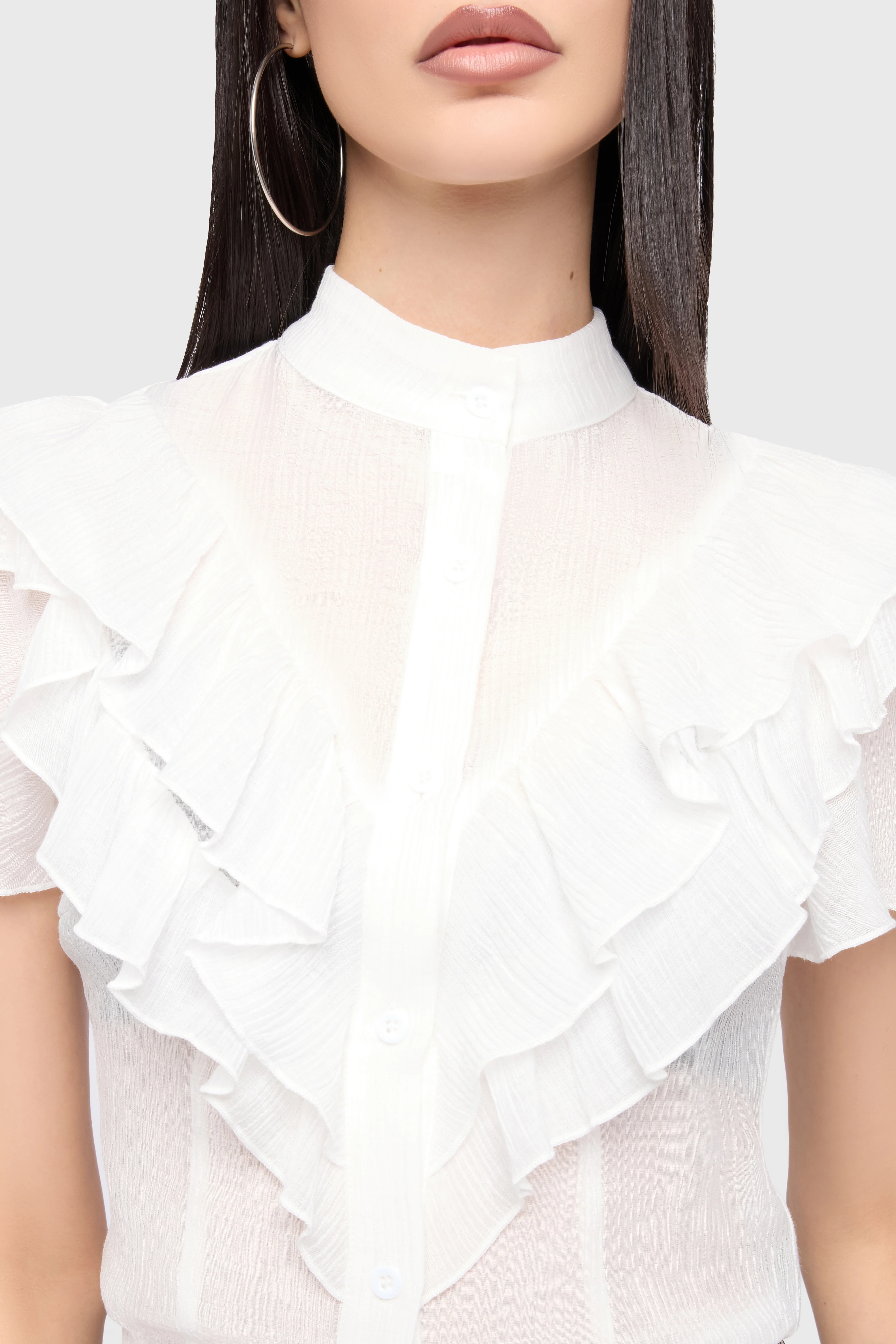 Midnight Vale Ruffle Blouse - Image 4