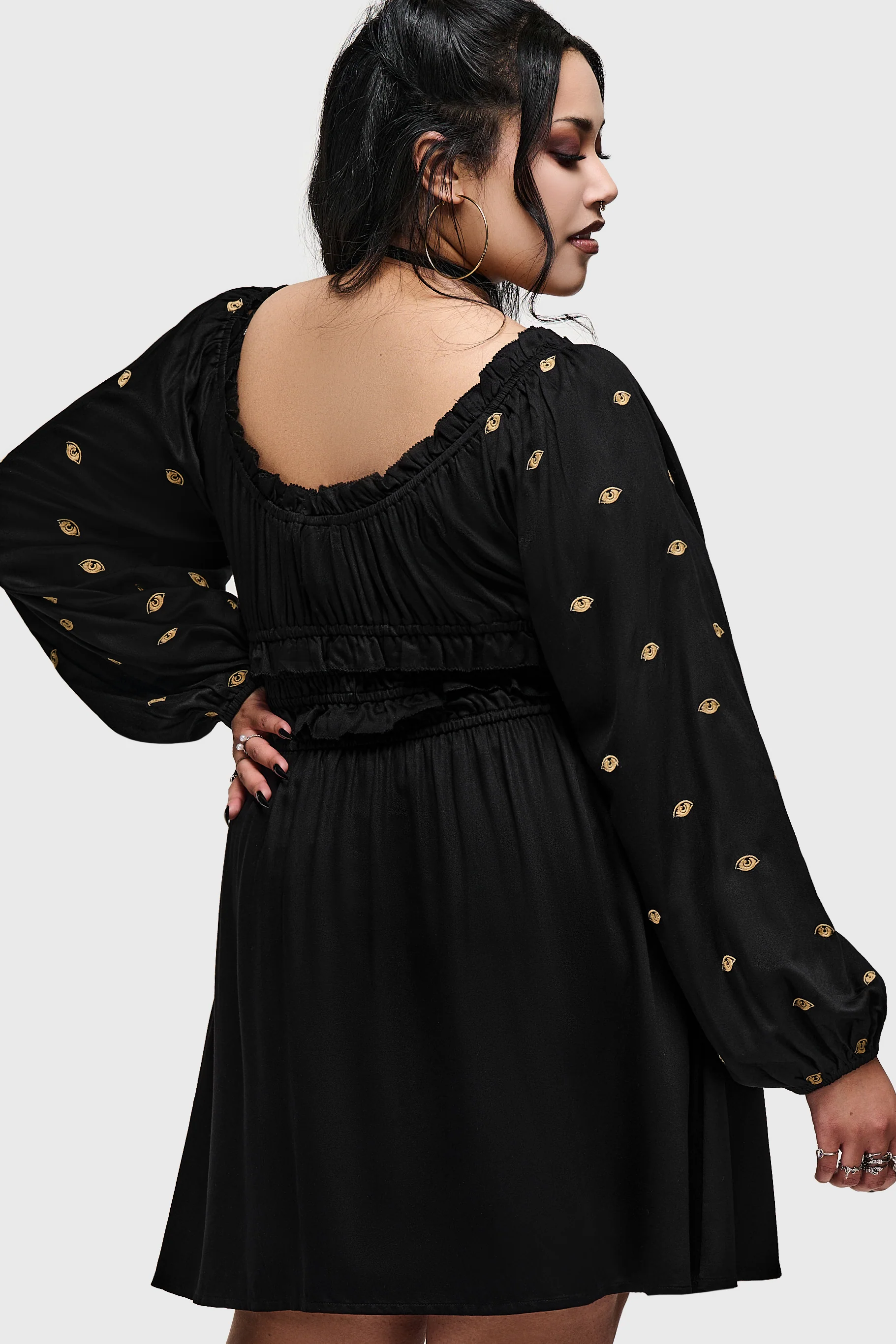 Nocturne Eye Mini Dress - Image 7