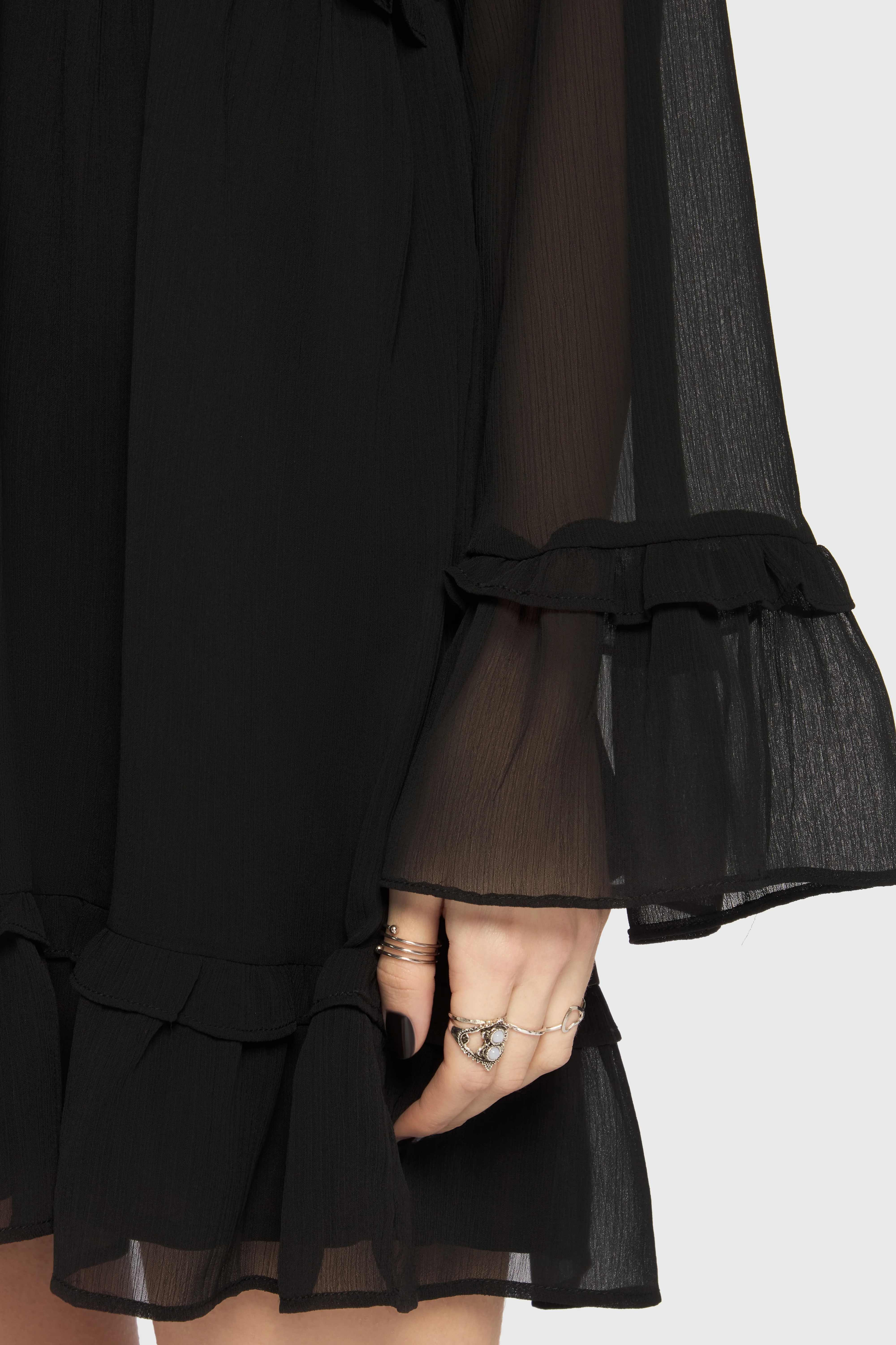 Seraph In Ash Mini Dress [BLACK] - Image 2