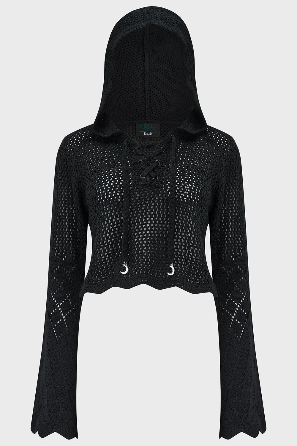 Shadow Witch Hooded Knit Sweater - Image 3