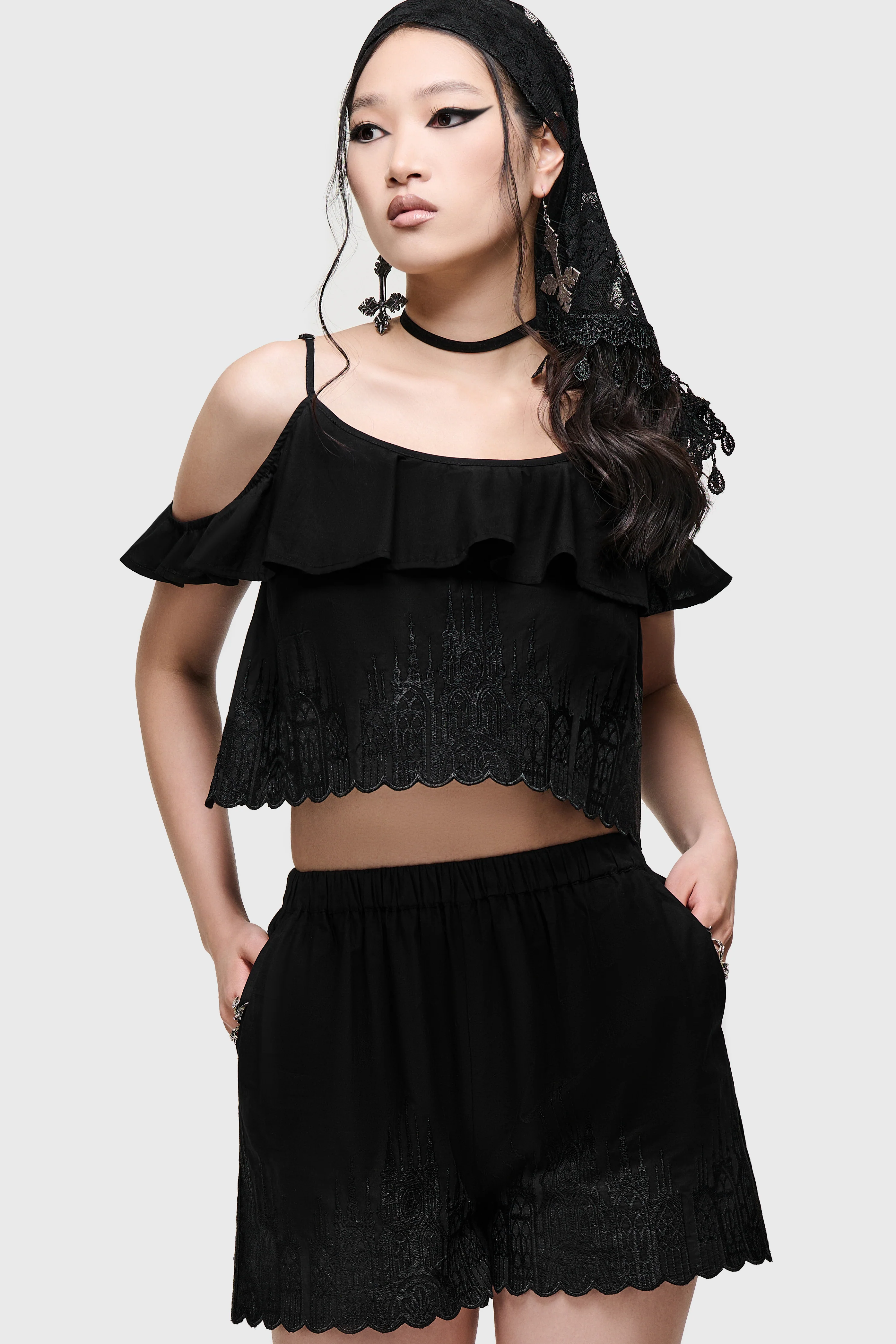 Thorned Spire Off The Shoulder Top - Image 4