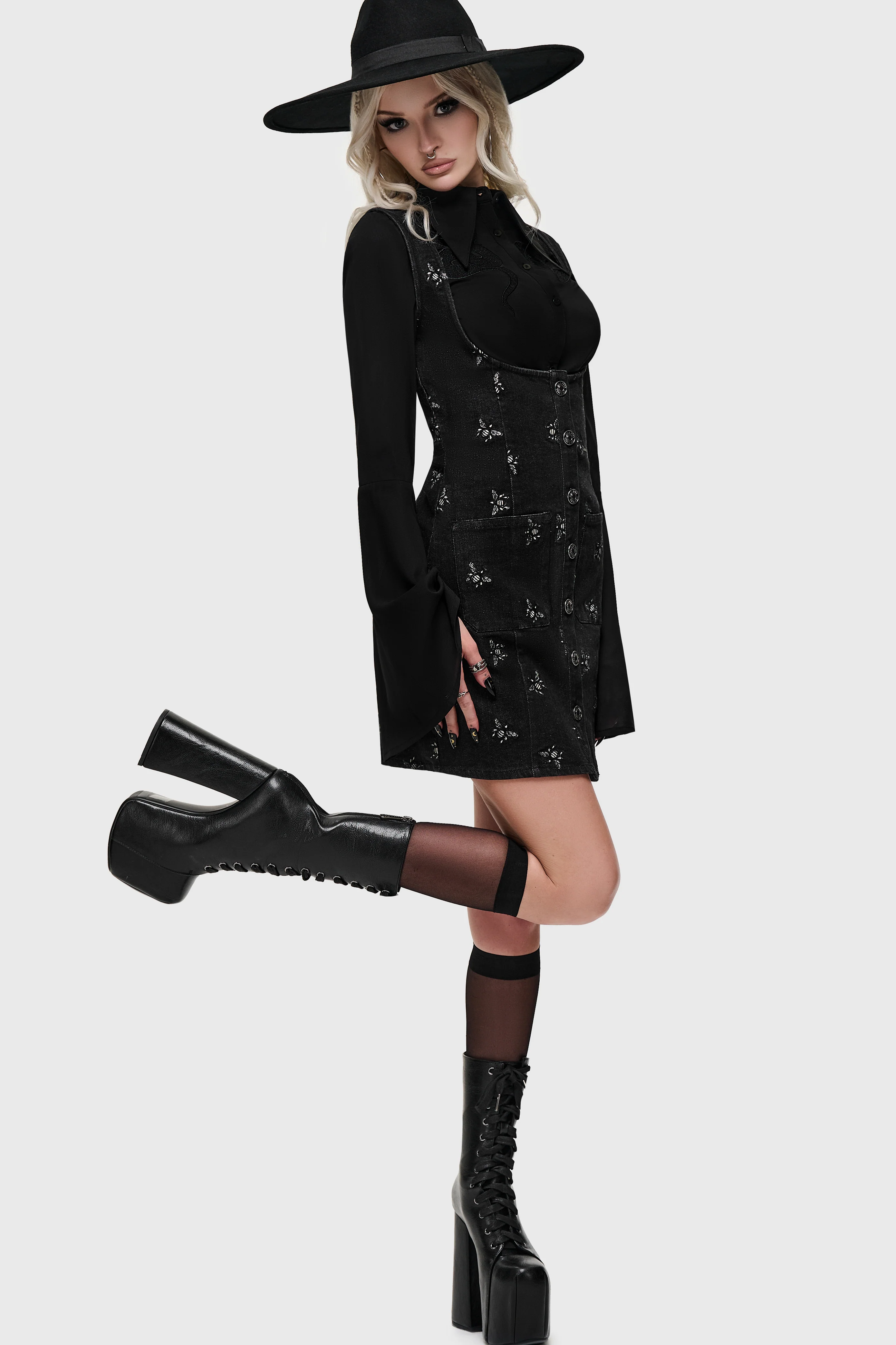 Twilight Swarm Mini Dress - Image 4