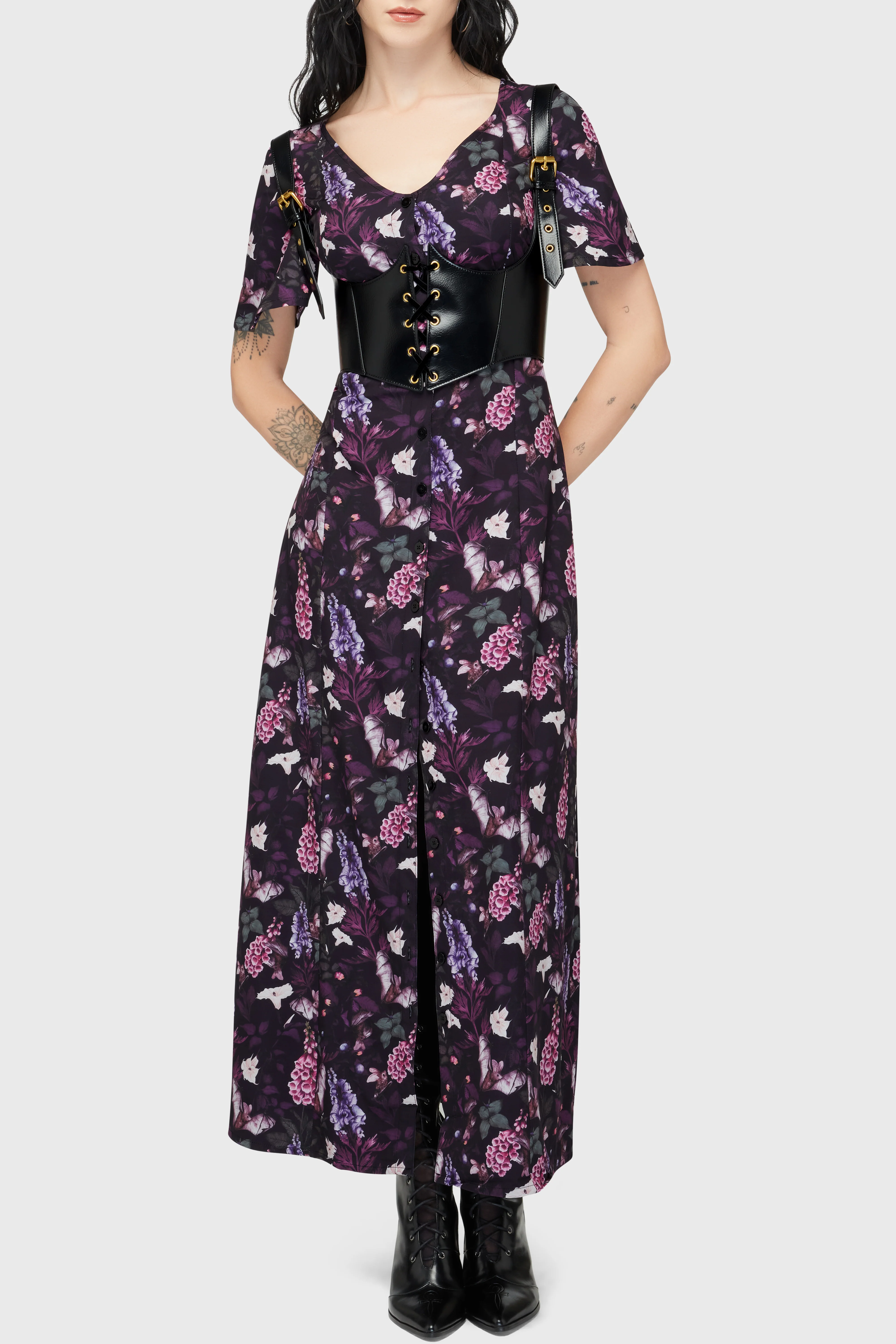 Willow Wisp Short Sleeve Maxi Dress - Image 3