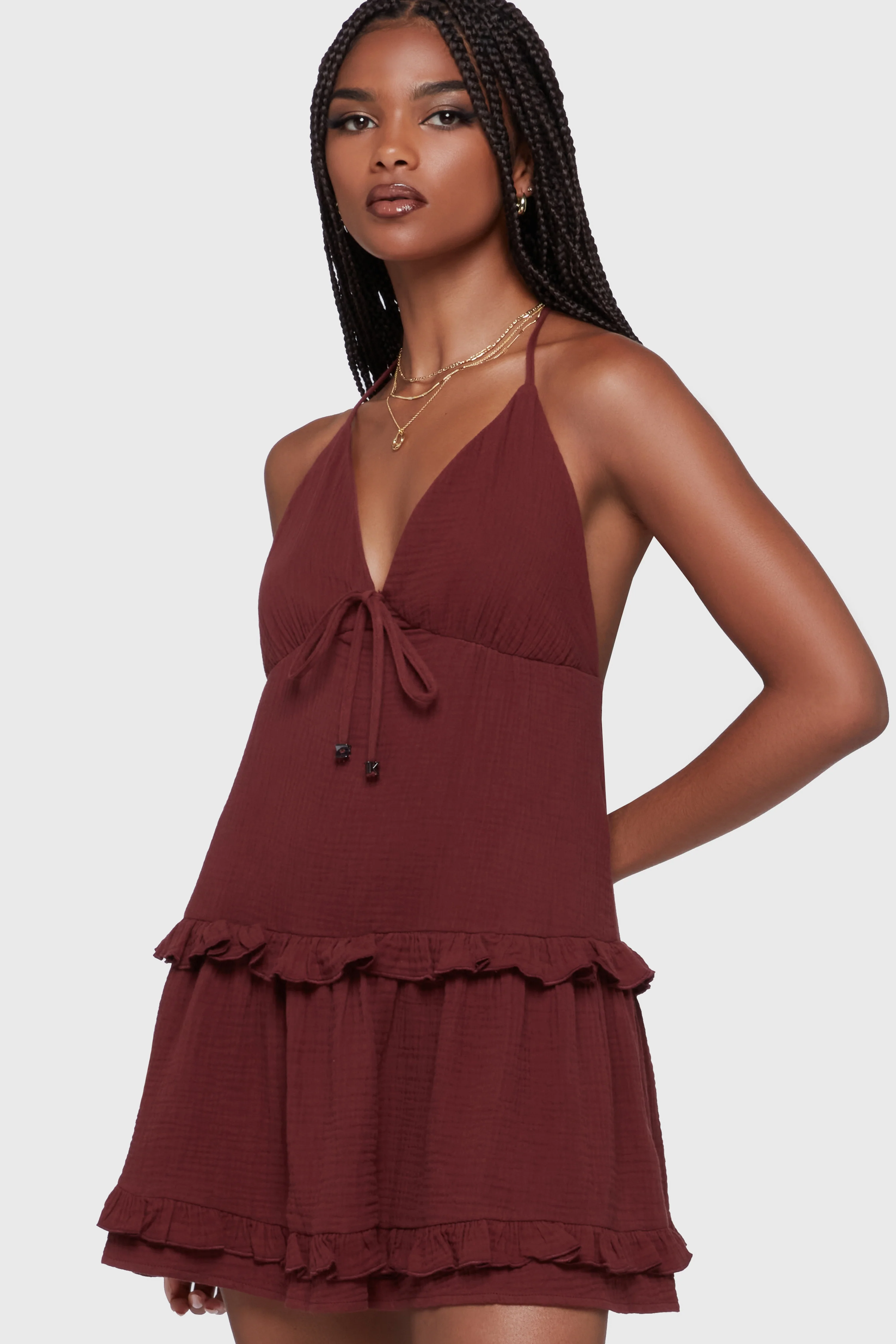 Wolfbane Cove Mini Dress [Red] - Image 4